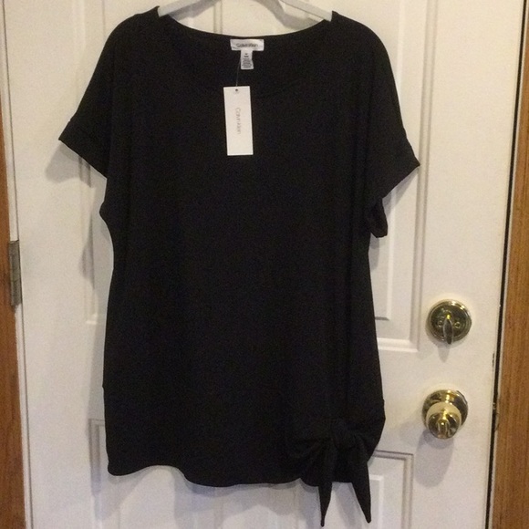 calvin klein tunic tops